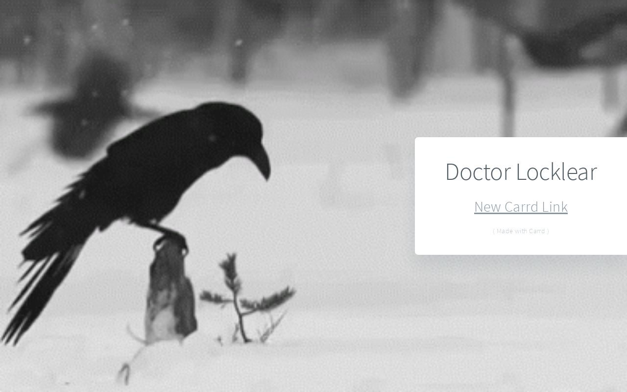 Carrd profile picture for @doctor